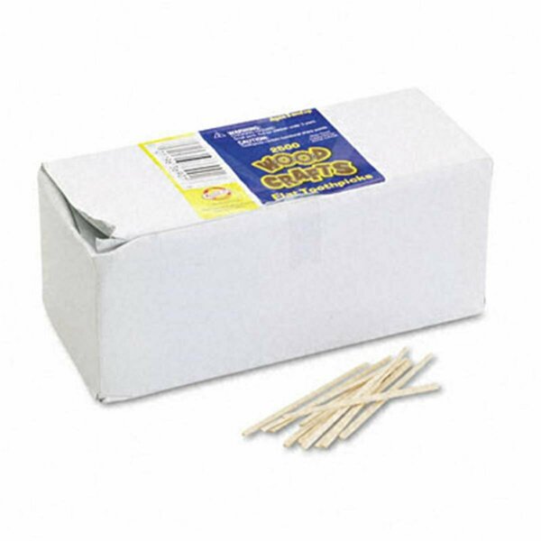 The Chenille Kraft Co Chenille Kraft  Flat Wood Toothpicks, 2500PK CH32122